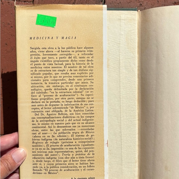 1973 Medicina y Magia Gonzalo Aguirre Beltran Medicine and Magic Colonialization - Picture 11 of 14